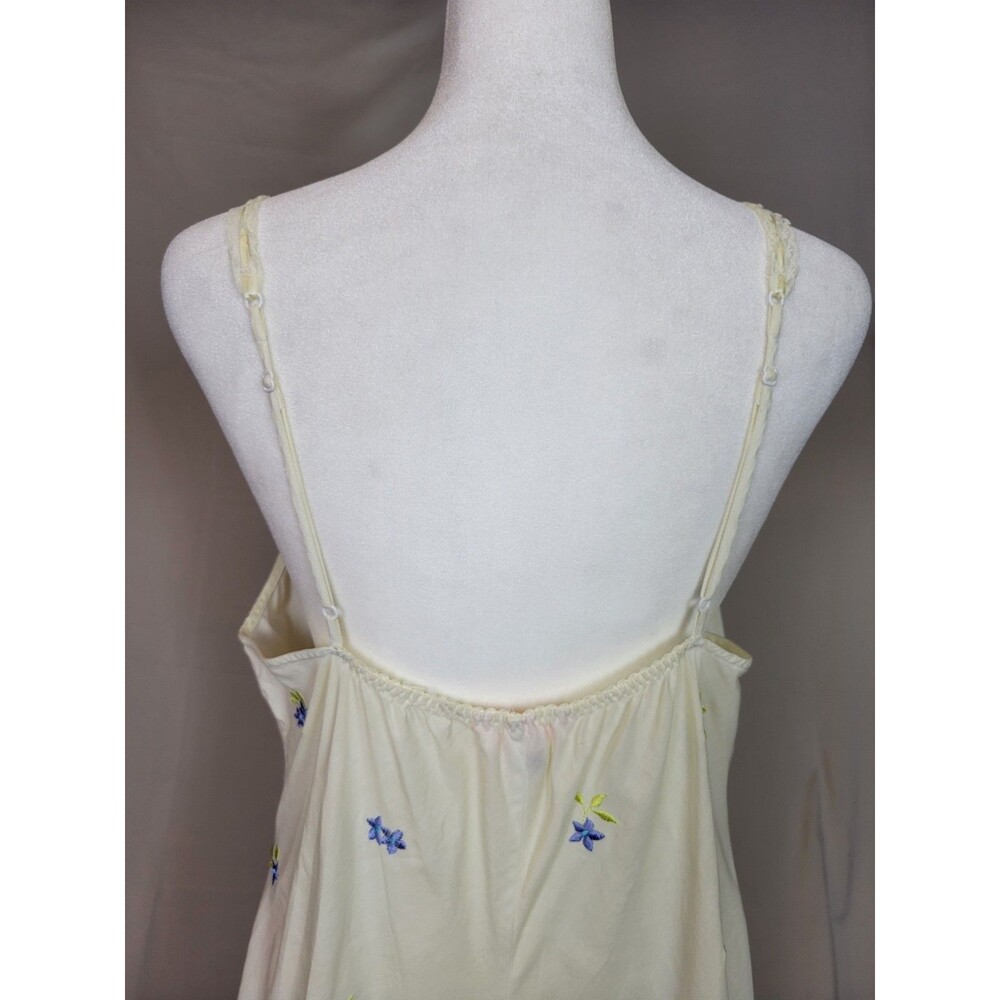 Y2K Victorias Secret Floral Long Slip Dress Large Cottagecore Coquette Prairie - Picture 8 of 16